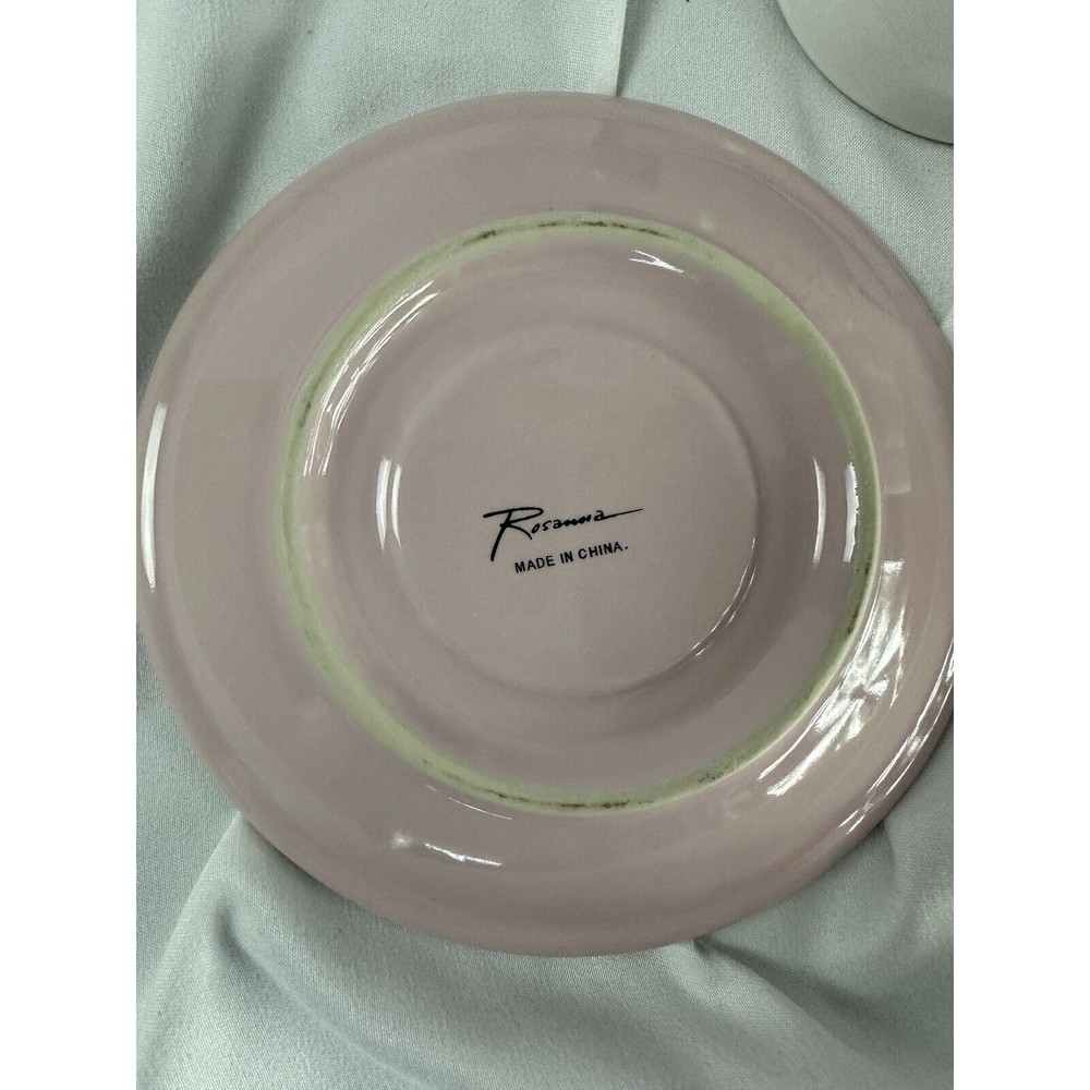 Ooh La La Espresso Cups And Saucers Set Of 4 ROSANNA French Style Retro Style - Picture 13 of 16